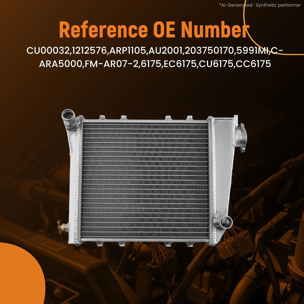 2 Row Aluminum Cooling Radiator for Austin Rover Mini 850/1000/1275 (1959–1991) EC6175
