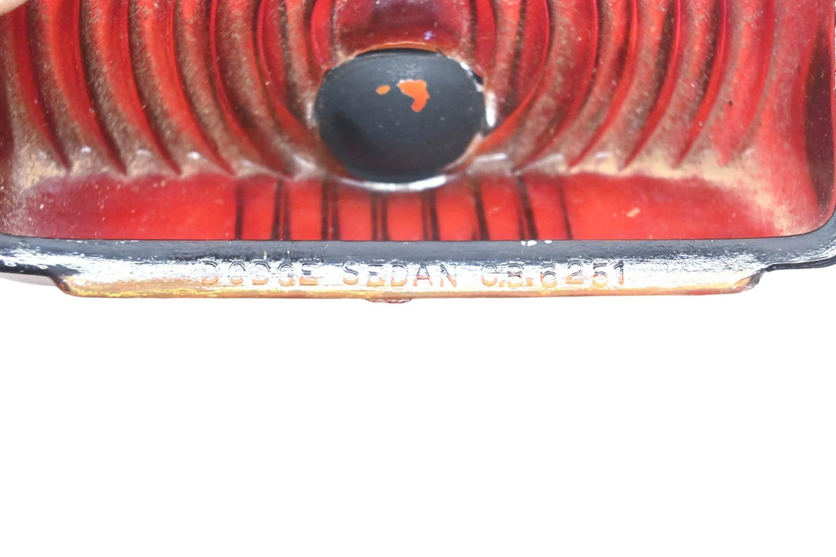 Red Glass Clear Marble Taillight Lens for Dodge CB.6251