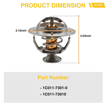 82°C Thermostat 1C011-73010 for Kubota Carrier M5N-091HD24, R530, R630 (2010–2023)