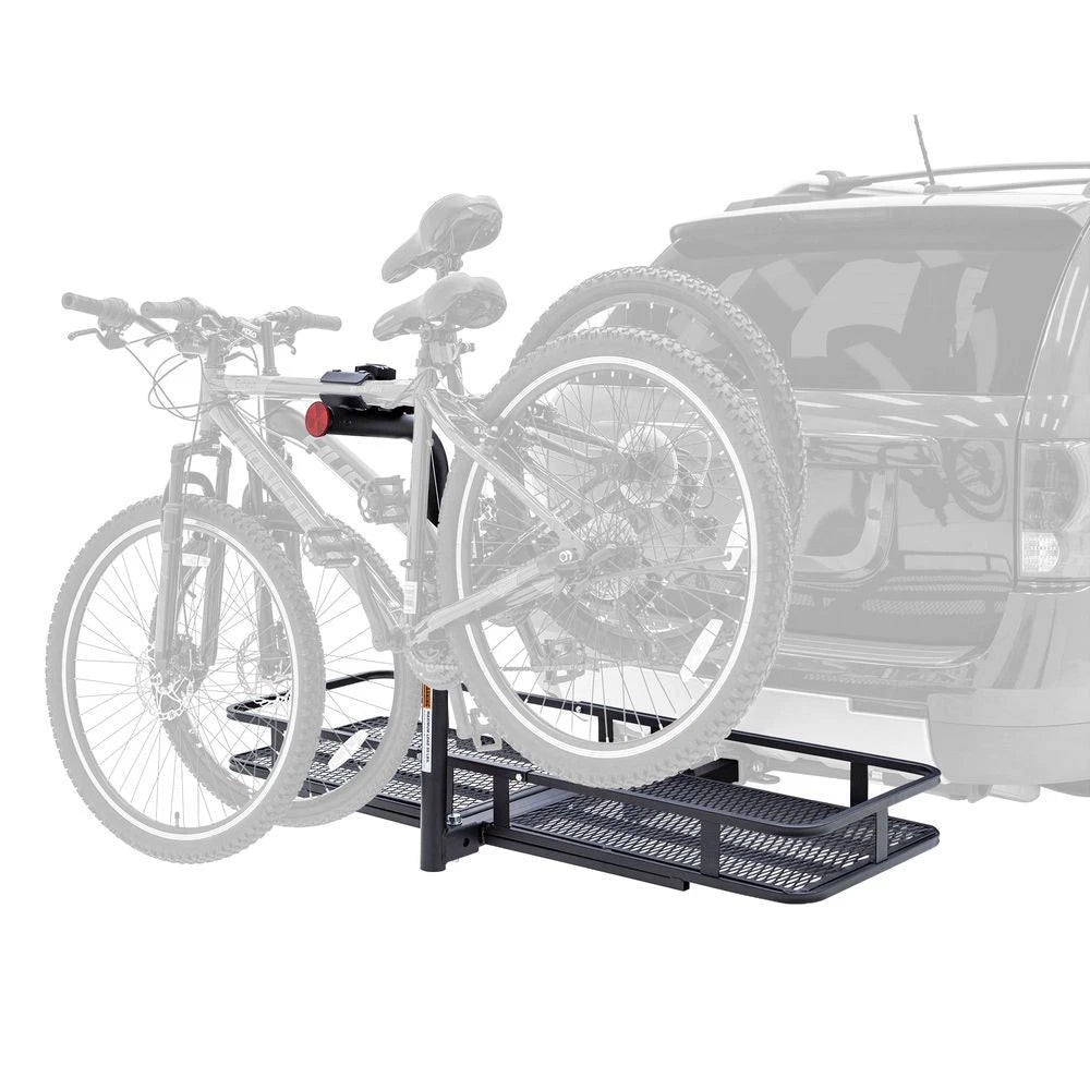 Steel Basket Cargo Carrier with Bike Rack for 2" Receiver (BCCB-1169-2)