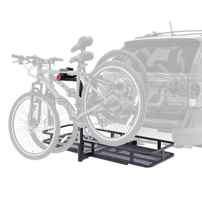 Steel Basket Cargo Carrier with Bike Rack for 2" Receiver (BCCB-1169-2)