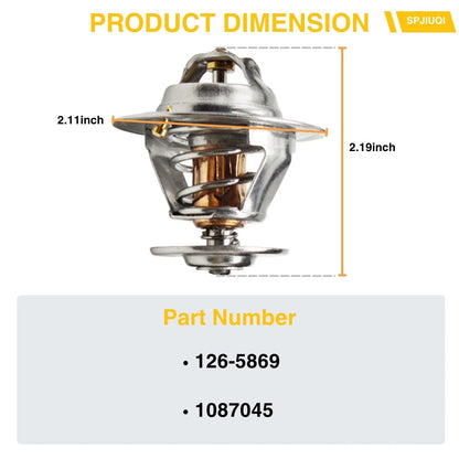 82℃ Thermostat 126-5869 1087045 for Caterpillar Paving Compactor (CB-434, CB-634)