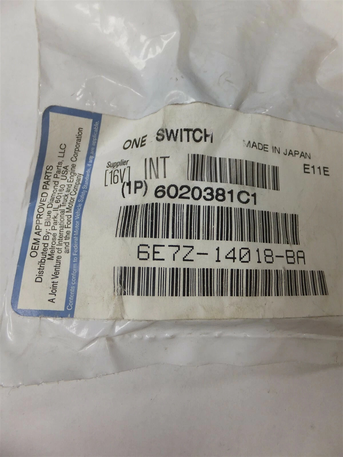 Door Control Switch for Ford (2006–2007) 6020381C1, 6E7Z-14018-BA