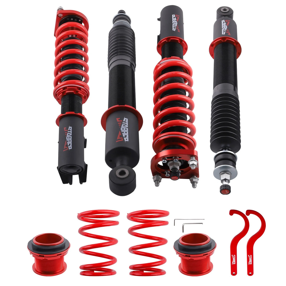 STABBER Racing Coilover 24 Way Damper Adjustable Strut for Ford Mustang GT (1994–2004)