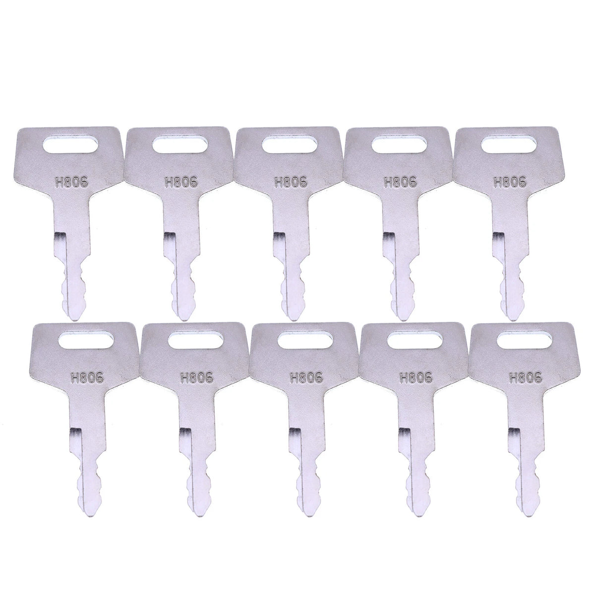 10X Keys H806 17001-00019 for Takeuchi Excavator Skid Steer (2000–2023)