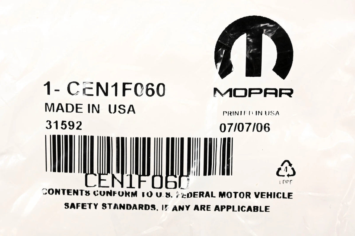 Underbody Heater Hose Kit for Mopar CEN1F060 (NOS)