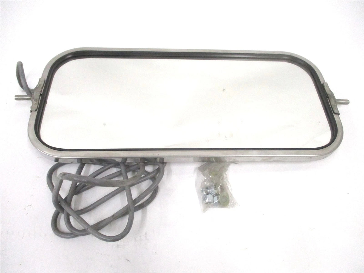Fleetrite West Coast Door Mirror for FLTMIR4052 7"x16" Heated Stainless