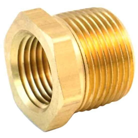 1/4 X 1/2 Inch Brass Pipe Reducer Bushing for Various Applications (BP11084)