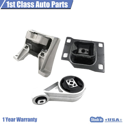 3X Engine Motor & Trans Mount for Ford Transit Connect 2010–2013 2.0L
