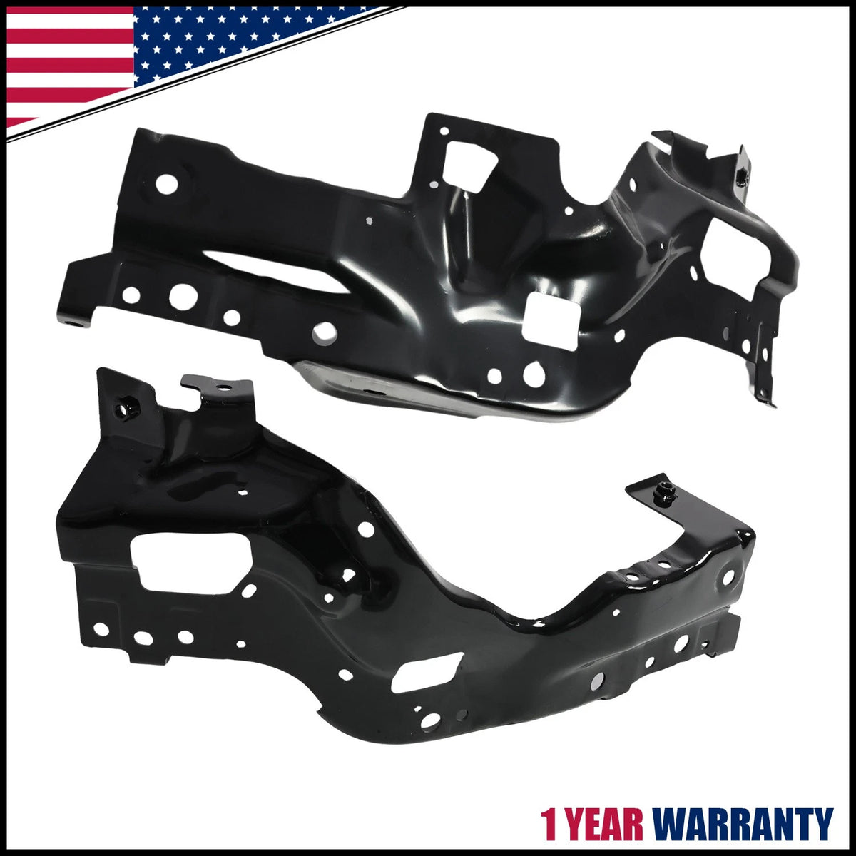 Set of 2 Bumper Brackets for Chevrolet Silverado 1500 (2022–2025) LH & RH