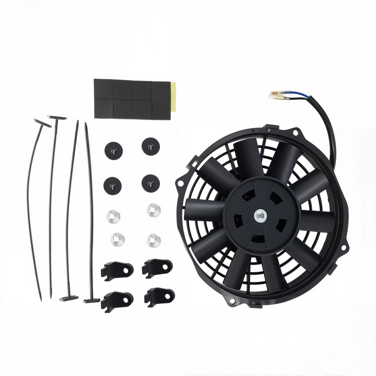 Engine Bay Cooling Fan Mount Kit for Universal Slim 7" Radiator BAP959018