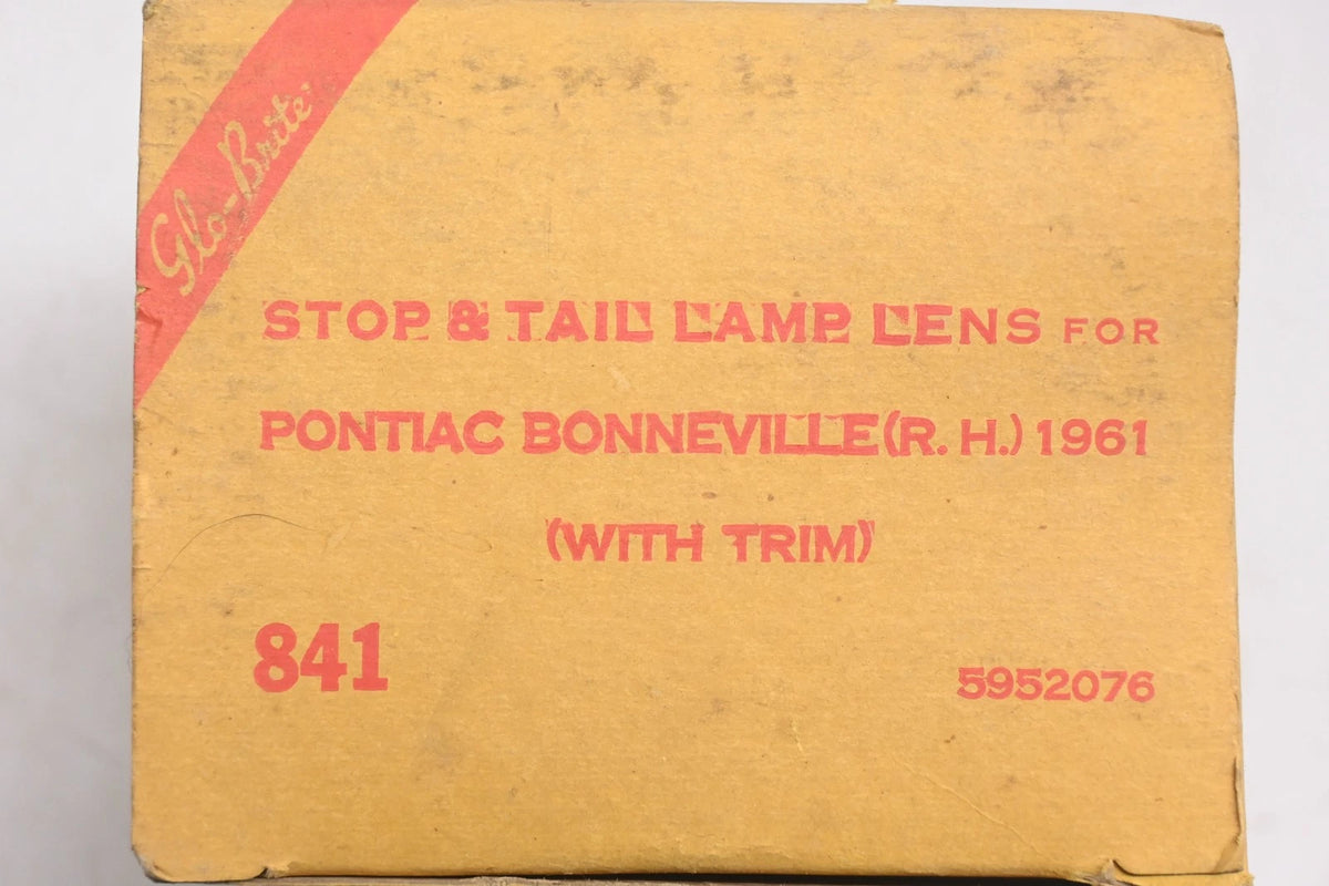 Glo-Brite Taillight Lens for TMC-768 (841, 5952076) R.H. Red