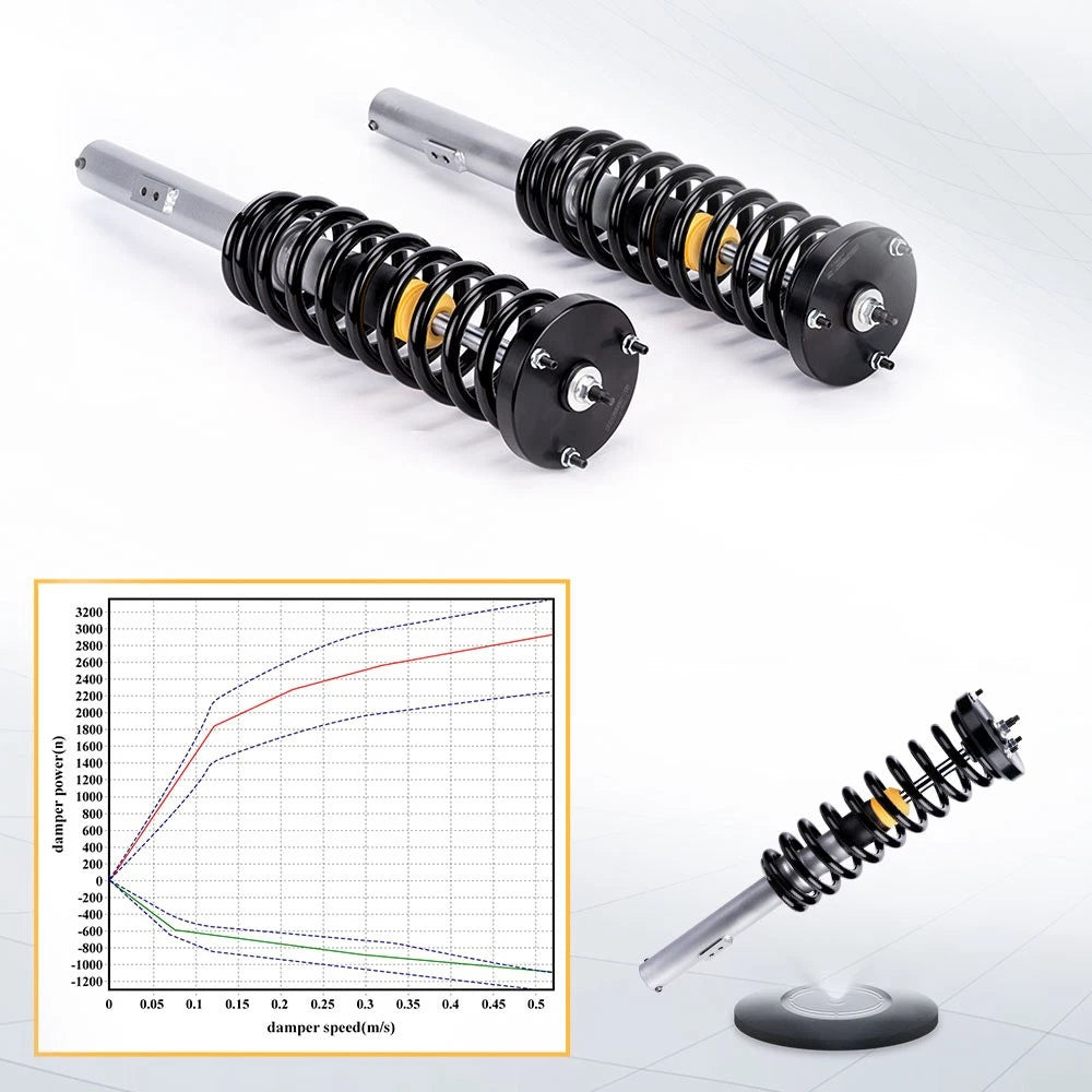 Rear Air to Coil Spring Shock Strut Conversion Kit for Mercedes S430 S550 (1999–2006)