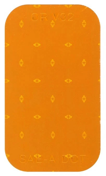 Reflective Tape for Orafol V32 (DOT-C2) 2" x 3.5" Rectangle Amber