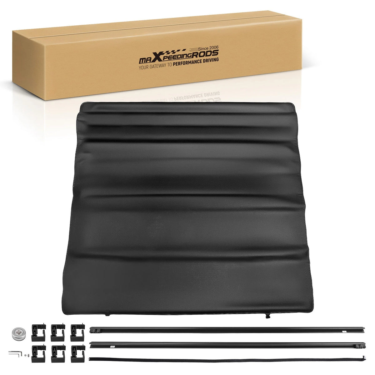 6.6ft Vinyl Roll Up Tonneau Cover for Chevy Silverado/GMC Sierra 1500 (2014–2026)