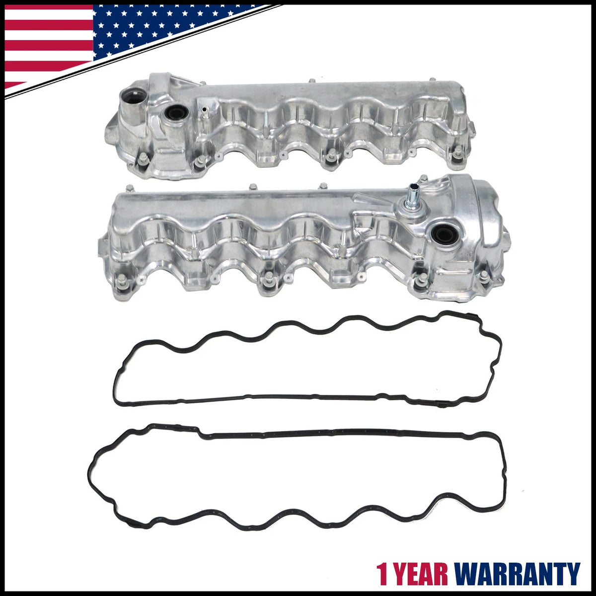 Set of 2 Engine Valve Covers for Ford F150-F350 Lincoln 5.4L 264-909