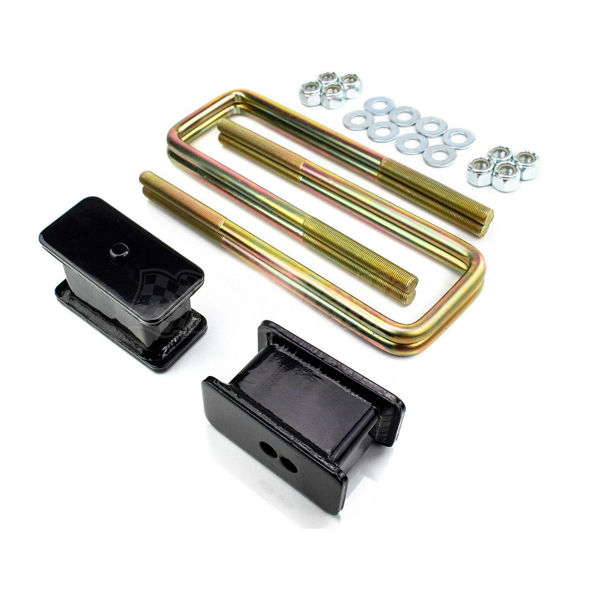 4" Lift Rear Suspension Leveling Kit Blocks + U Bolts for Chevrolet Silverado GMC