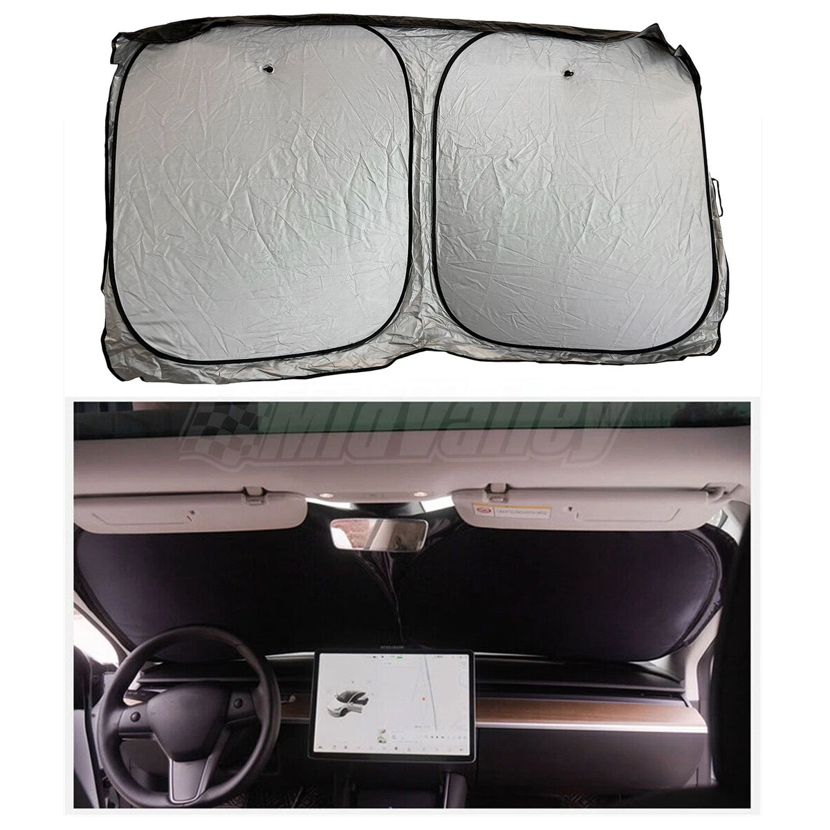 Foldable Sun Visor Shade for Car (57x35in)