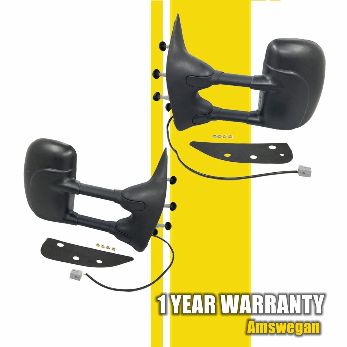 Set of 2 Power Folding Mirrors for Ford E-350 E-450 E-150 (2009–2016)