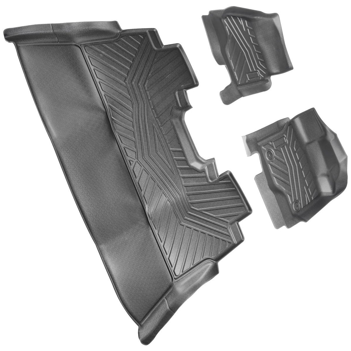 Set of 3 TPE Floor Mats for Ford F-150 Super Crew Cab (2015–2025)