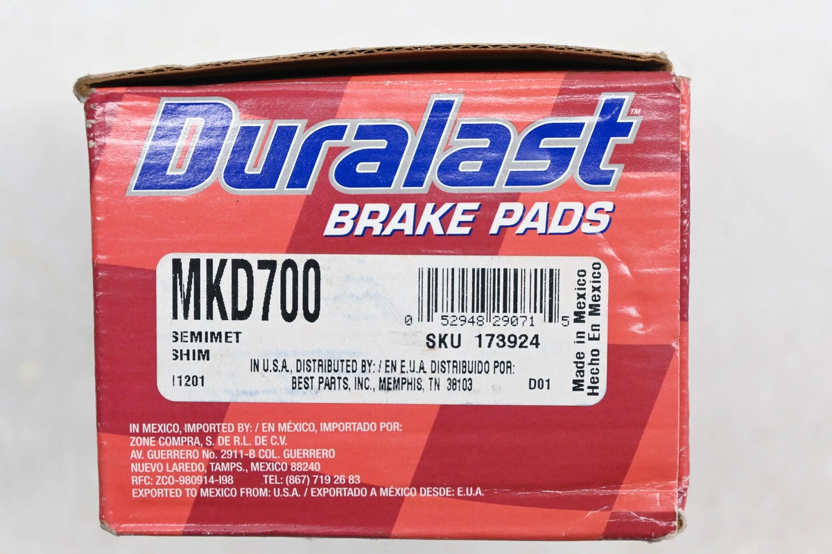 Disc Brake Pad Kit for Duralast MKD700 (NOS)