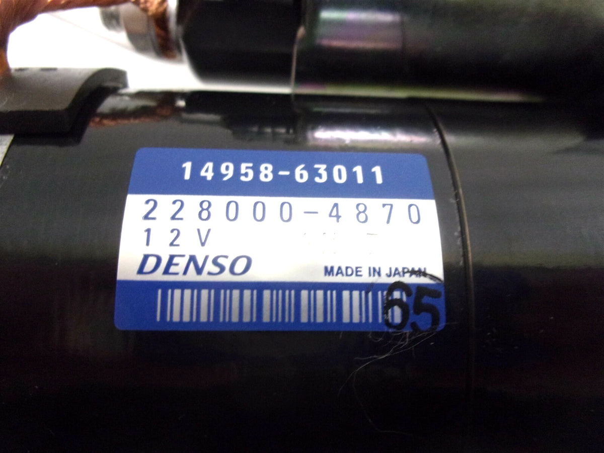 Starter for Kubota (14958-63010, Denso 228000-4870)