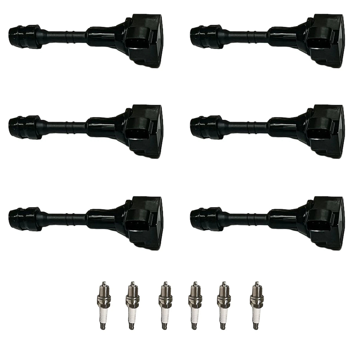 Set of 6 Ignition Coils & Spark Plugs for Nissan Altima Maxima Quest Murano (3.5 UF349)