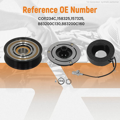 AC Compressor Clutch Kit for Toyota Tundra 4.6L 5.7L (2007–2021) 883200C130 10S20C