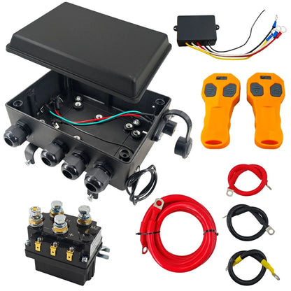 Winch Solenoid Relay with Control Box for ATV Jeep (8000-20000 lb)