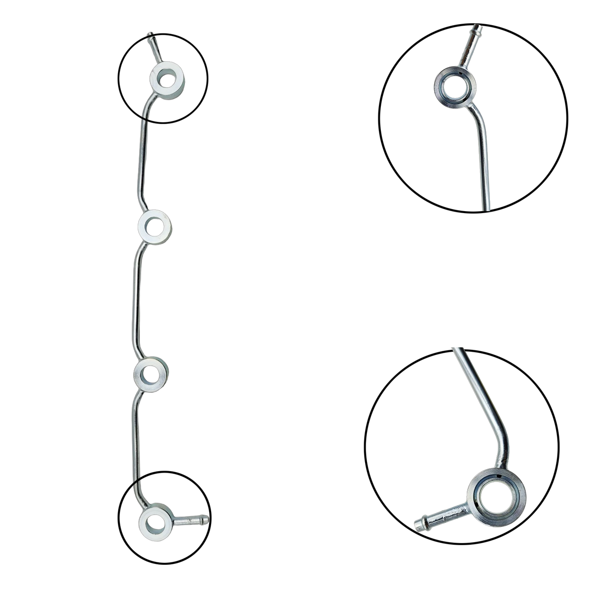 4 Cyl Fuel Overflow Return Pipe for Kubota L3710 L3940 L4240 L4300 L4310 L4330