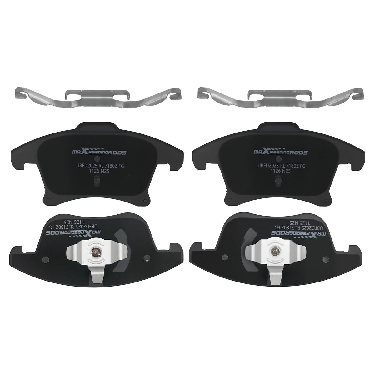 Set of 4 Front Ceramic Brake Pads for Ford Fusion Lincoln MKZ (2013–2020) P1653