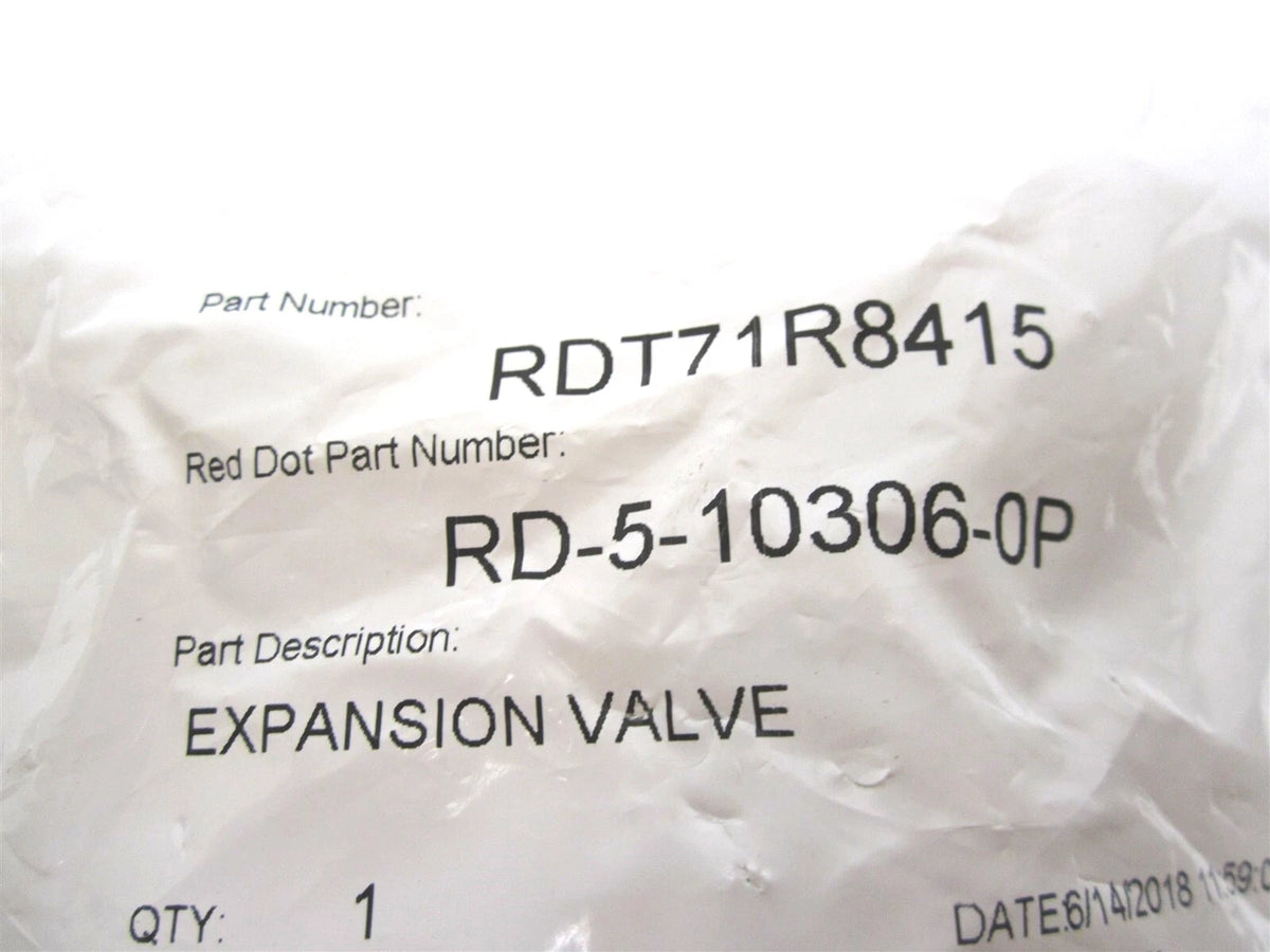 Expansion Valve RD-5-10306-0P for Red Dot RDT71R8415