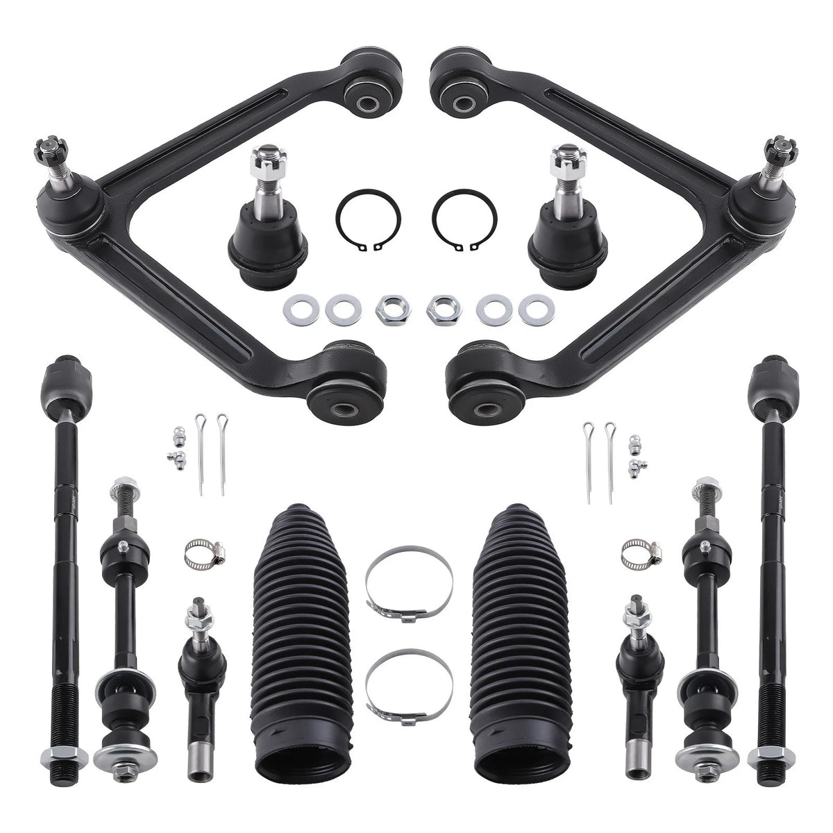 Front Upper Control Arm Ball Joint Tie Rod Kit for Dodge Ram 1500 (2002–2005)