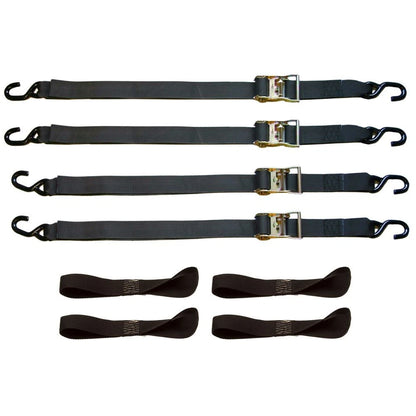 8-Piece 2" Tie-Down Strap Kit for Pickup Trucks or Trailers