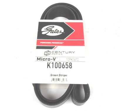 Gates Serpentine Micro-V Belt 10PK1672 for K100658 (66-3/8" X 1-3/8")