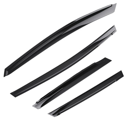 Window Visor Vent Set for Honda Fit (2007–2008) Black