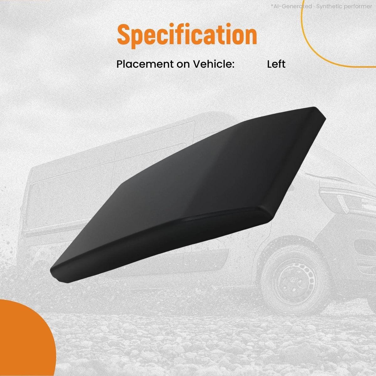 Left Gas Cap Trim Molding for Ford Transit (2015–2020) BK3Z6129077AC ABS