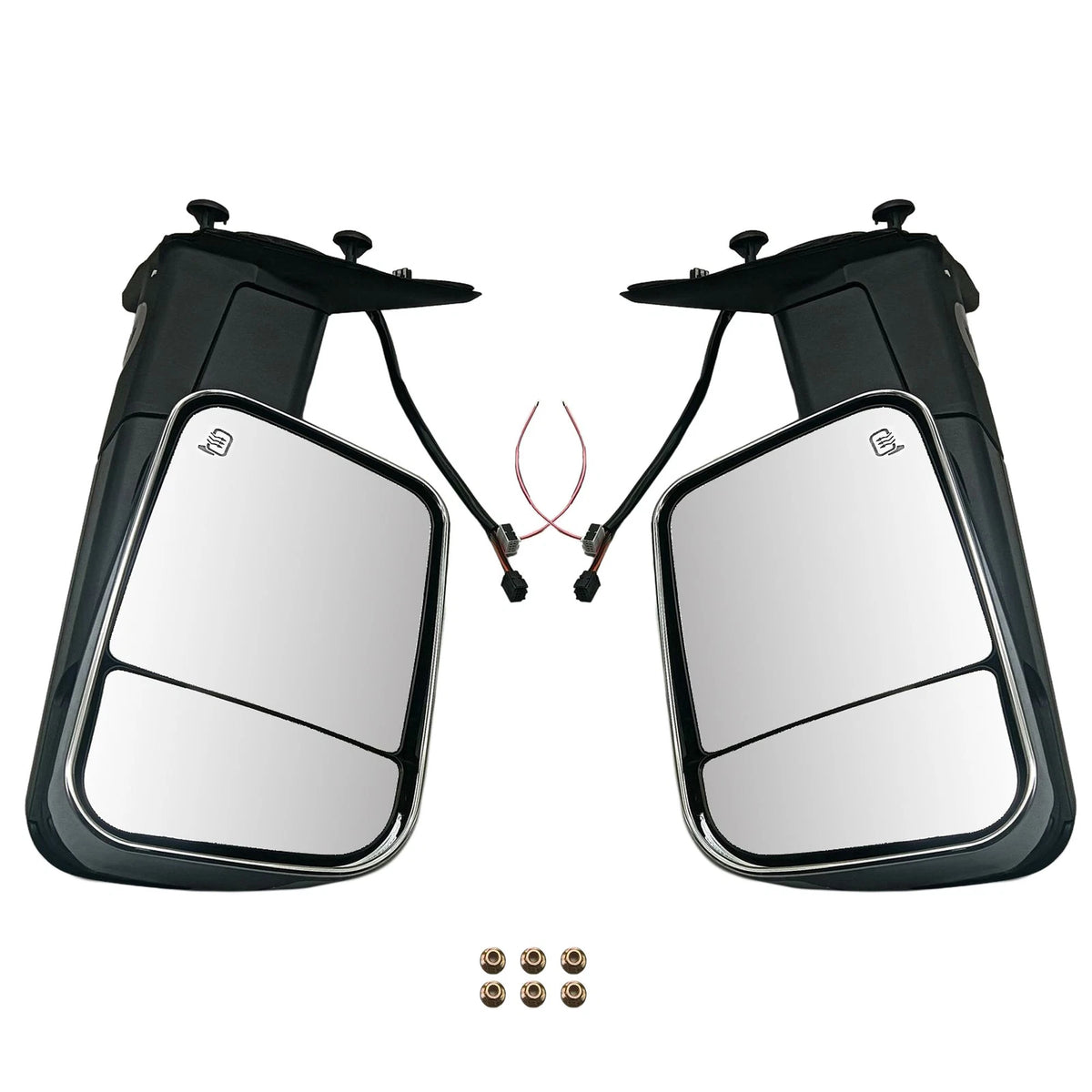 2X Chrome Power Heated Towing Mirrors for Ram 1500 (2009–2015)