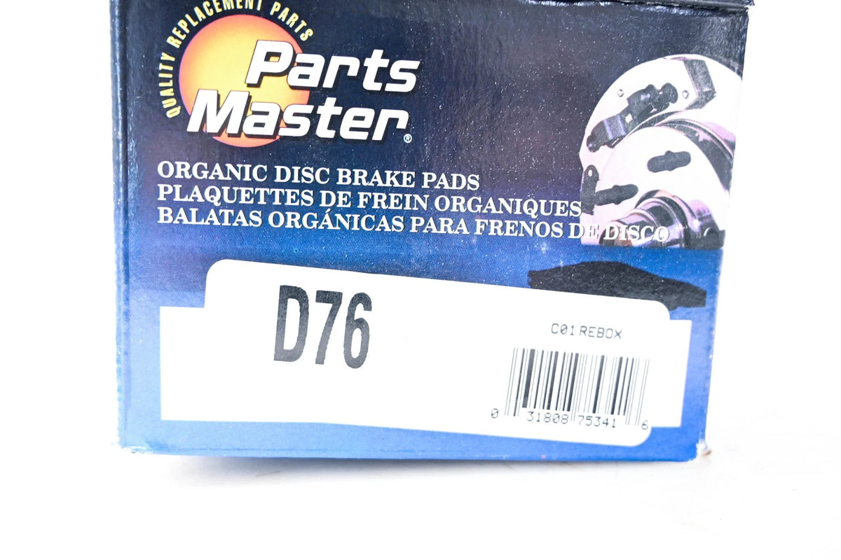 Brake Pad Kit for Parts Master D76 (NOS)
