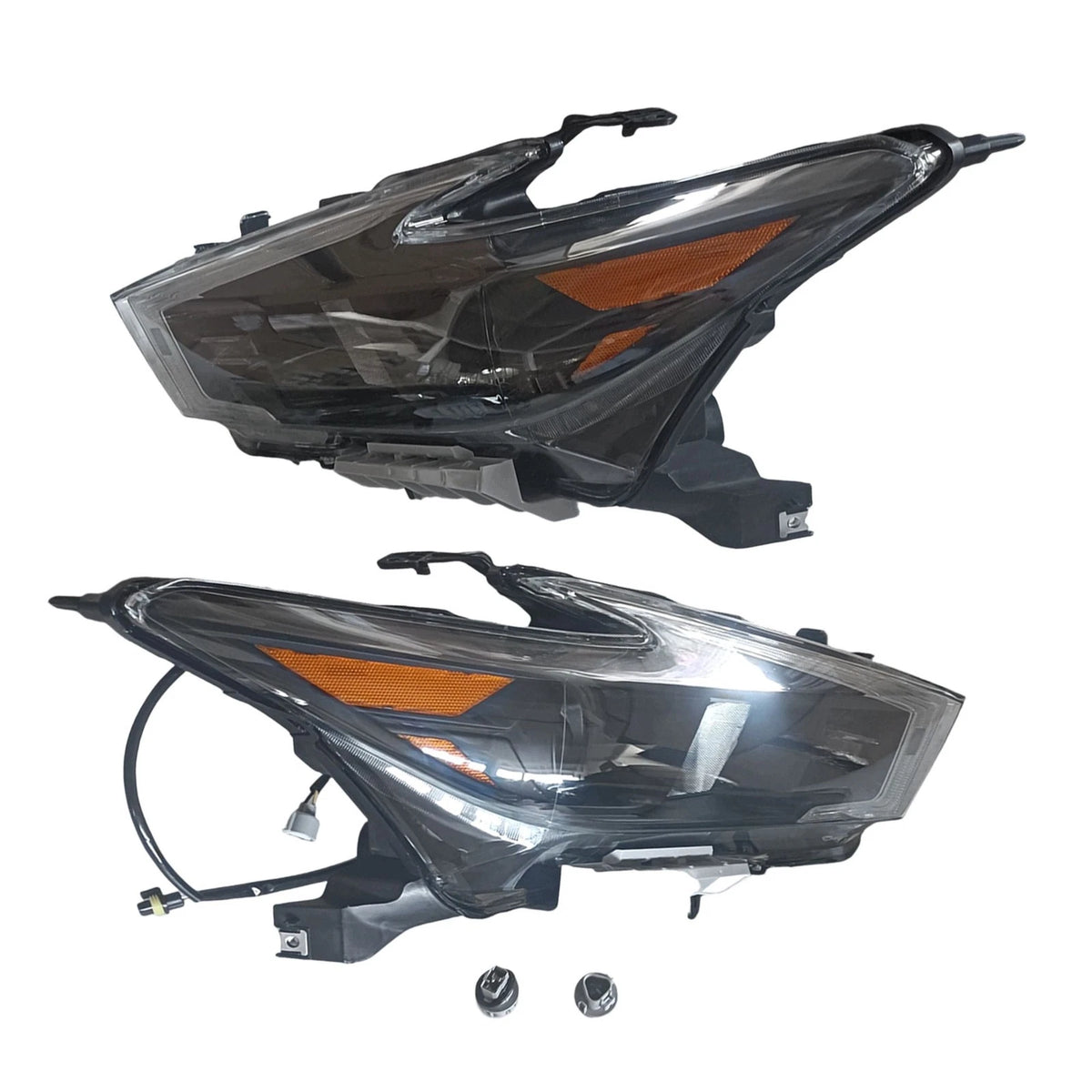 Black Headlights Set for Nissan Maxima (2016–2018) W/O Bulbs