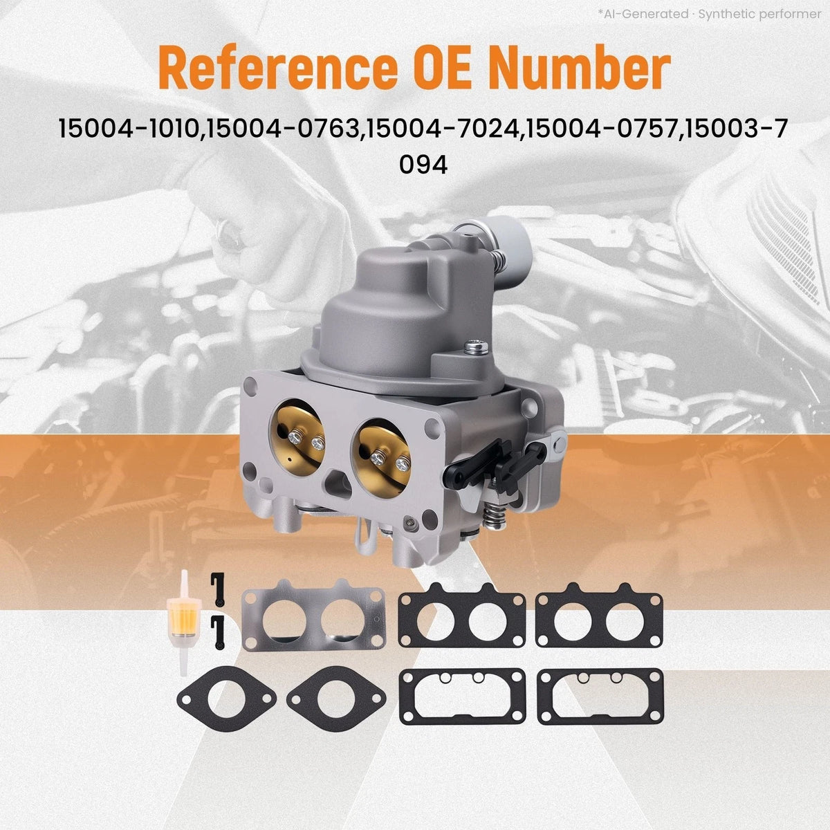 Engine Carb Assembly for Kawasaki FH641V FH661V FH680V FH721V FX751V FX850V (22HP)