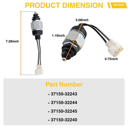 Ignition Switch 37150-32244 for Kubota Tractor M6950 M6970 M7950 M7970 M8950 (1990–2000)