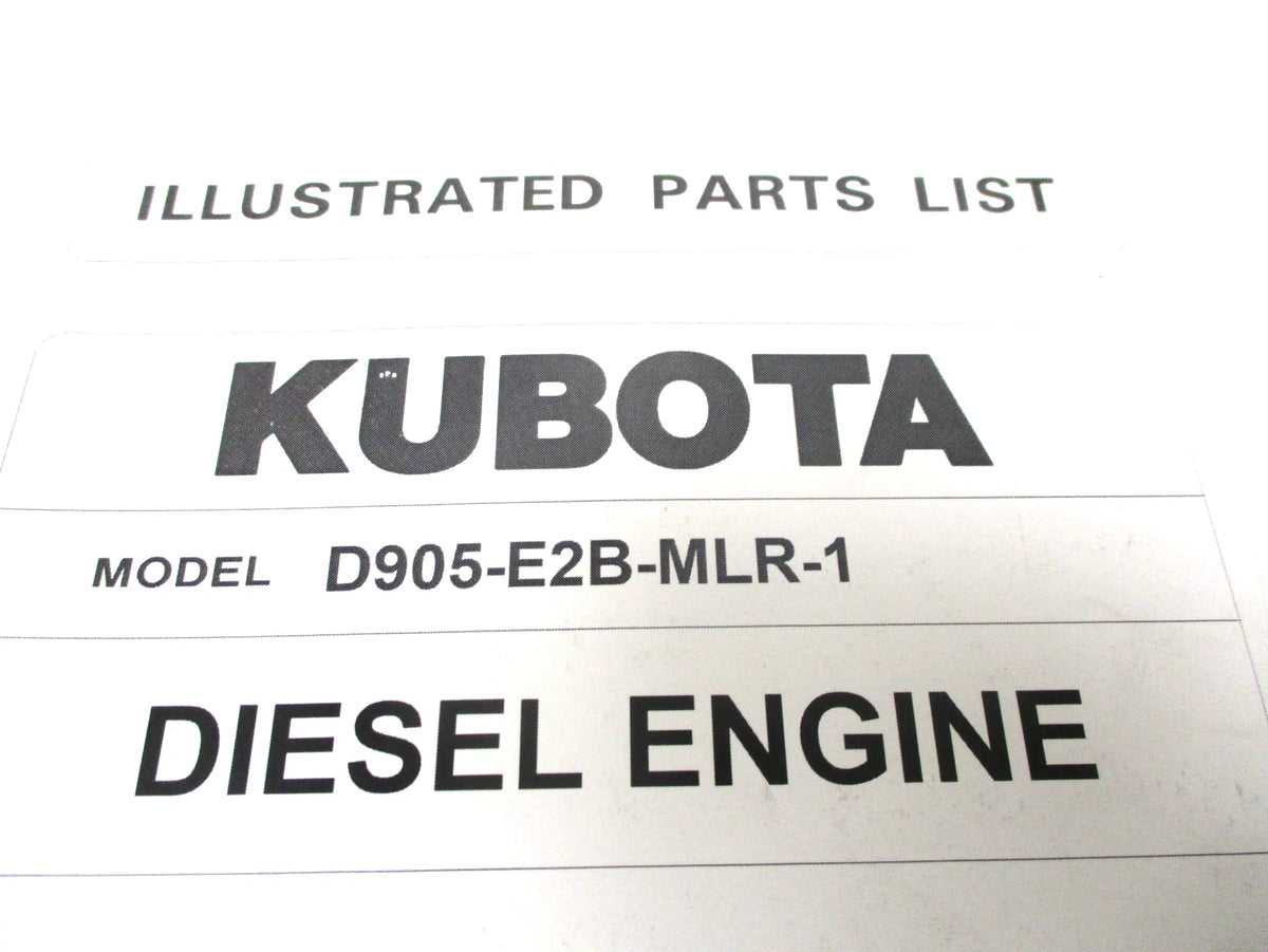 Illustrated Parts List for Kubota D905-E2B-MLR-1 Diesel Engine
