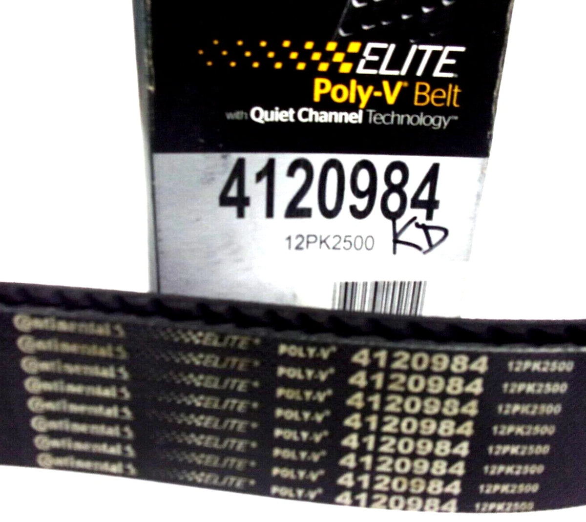 Continental Elite Poly-V Serpentine Belt 12PK2500 12 Rib for