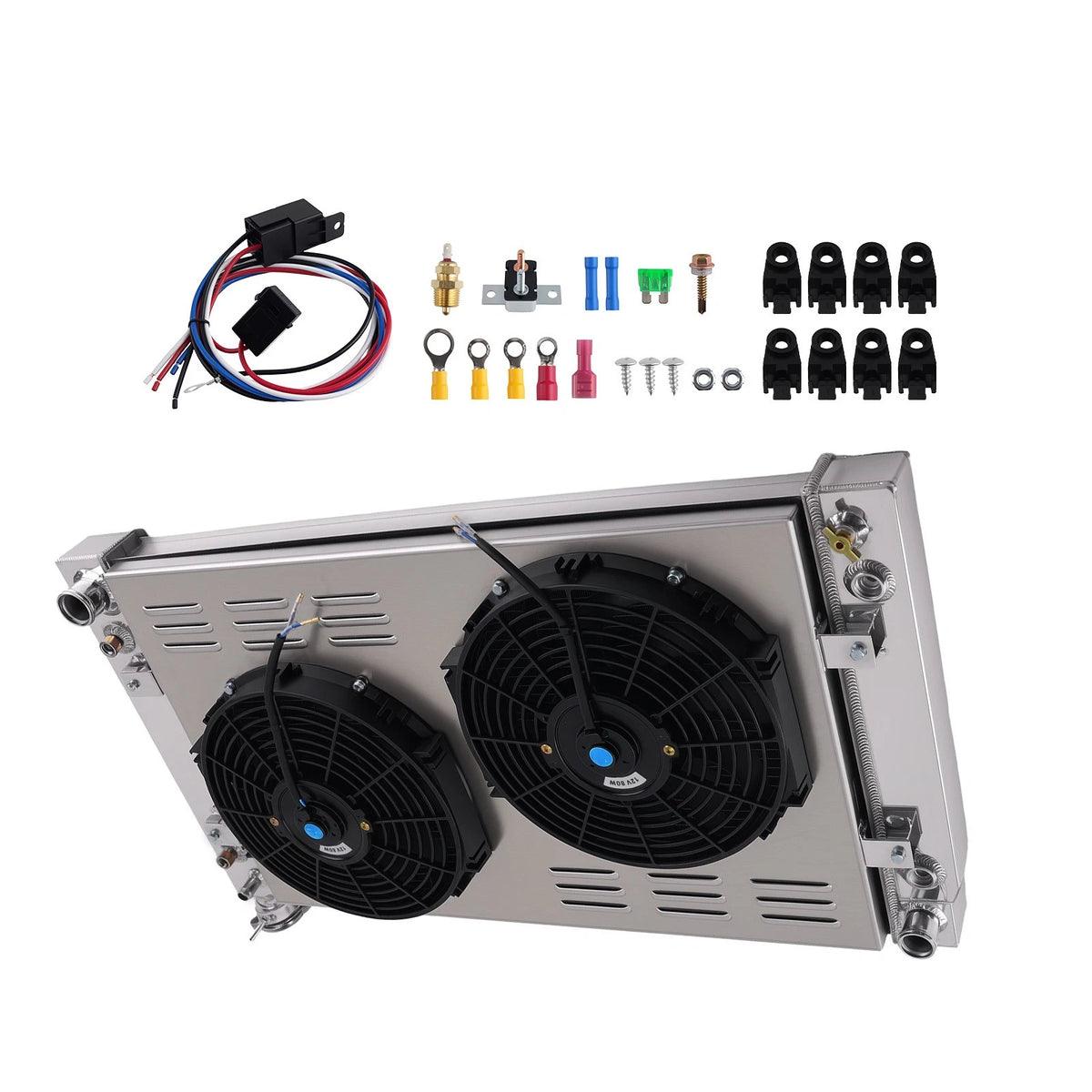 3Row Radiator Shroud Fan for GMC Chevy C1500 K1500 C2500 K2500 (1988–1999) KKS622