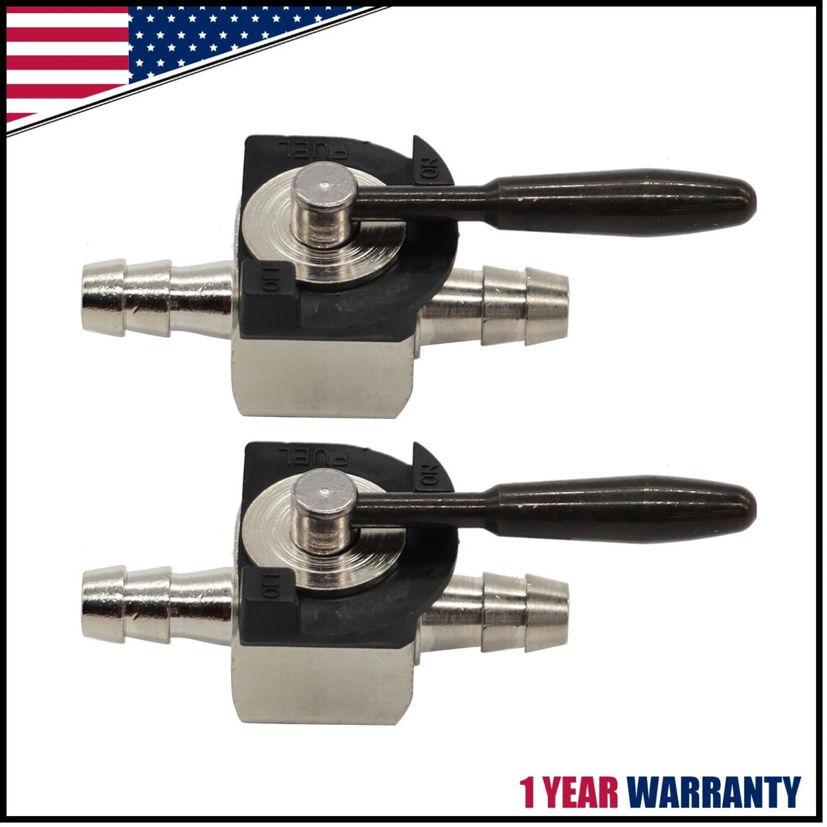 2X 1/4" Heavy Duty Fuel Gas Shut-Off Valve for Kart Mower