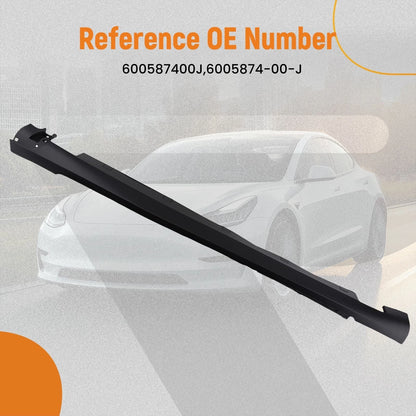 Rocker Panel Set for Tesla Model S (2012–2021) 6005874-00-J Black