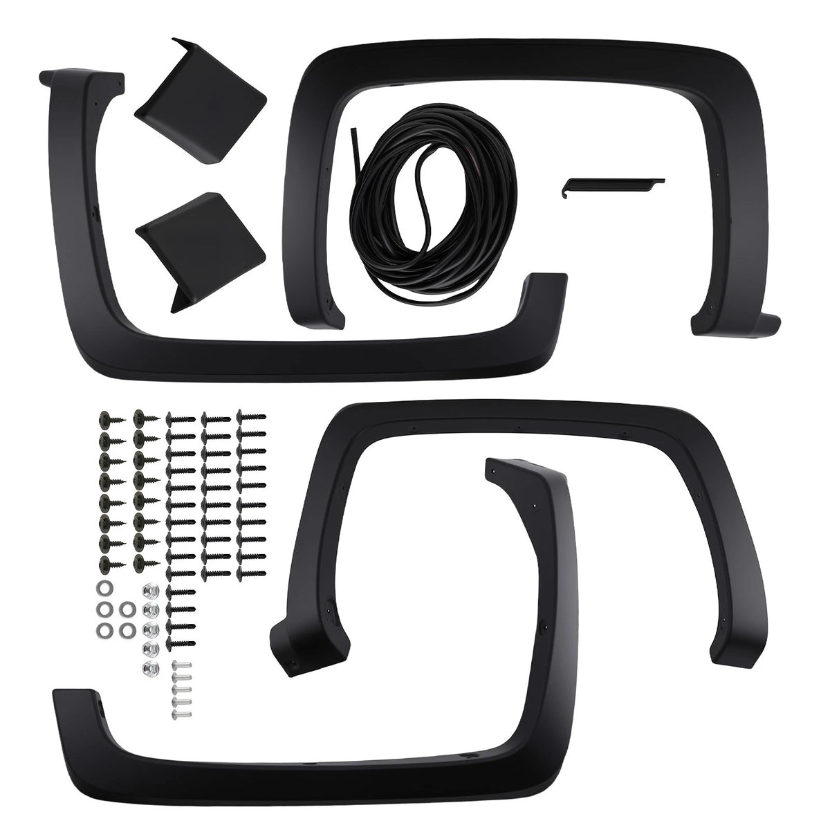 Complete Fender Flares Set for Chevrolet Silverado 2500HD 3500HD (2015–2019)