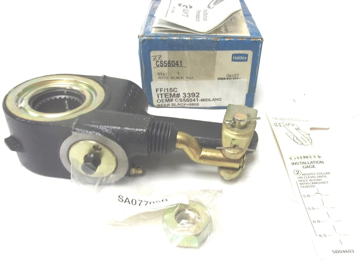 Haldex Automatic Slack Adjuster Kit for Rear (CS56041) 1.5" 28 Spline 6" Arm