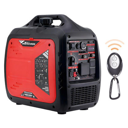 Portable Inverter Generator 4800W Gas Power Remote Start for Camping